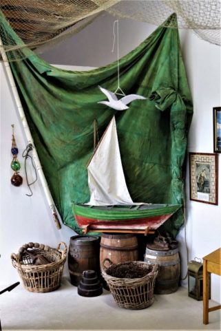 A herring fishing display at Stronsay Heritage Centre